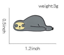 Load image into Gallery viewer, Find Your Calm Sloths: Five Enamel Pins