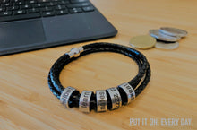 Load image into Gallery viewer, Find Your Calm Leather Bracelet
